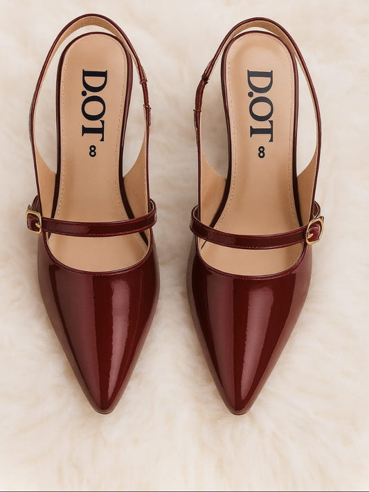 Cherry Red - Kitten Heels