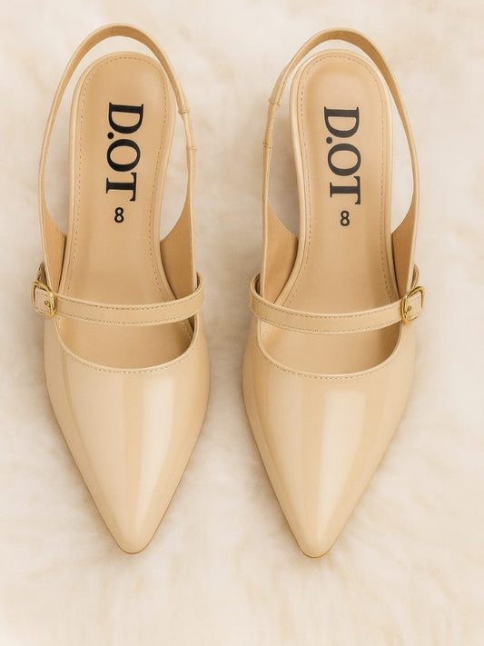 Beige - Kitten Heels
