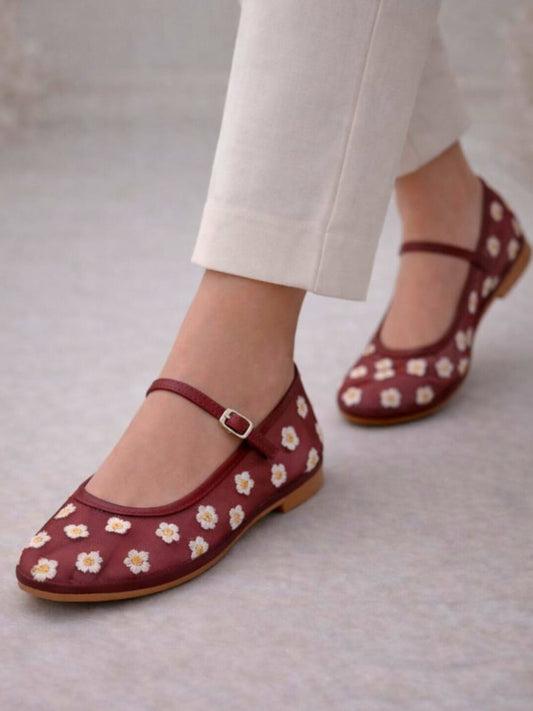 Maroon - Petal Pumps