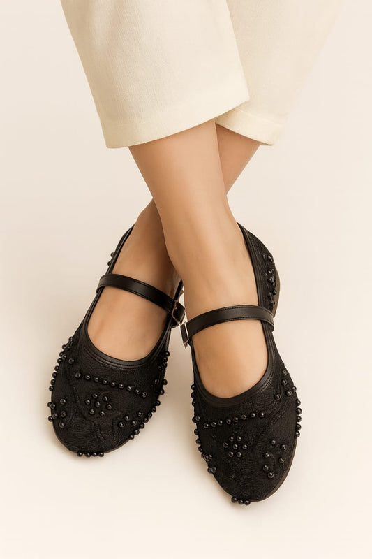 Black - Pearl Pumps