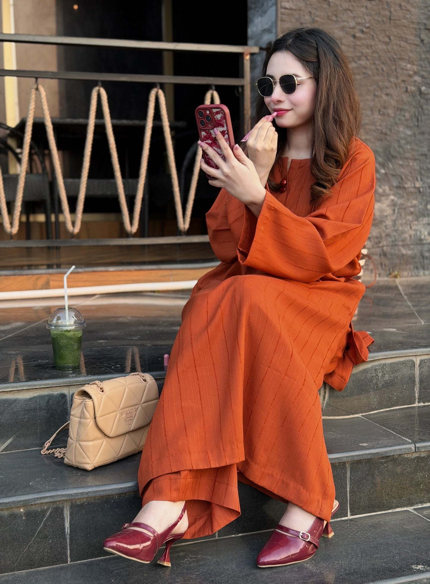 Cherry Red - Kitten Heels