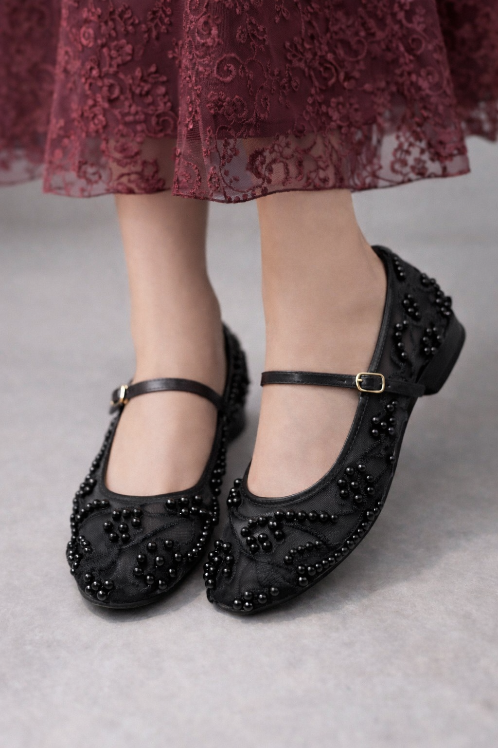 Black - Pearl Pumps